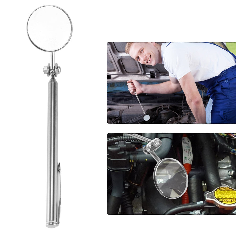 Round mirror extension car angle telescopic car inspection inspection lens manual tool auto parts